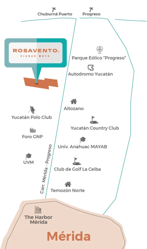 mapa rosavento merida